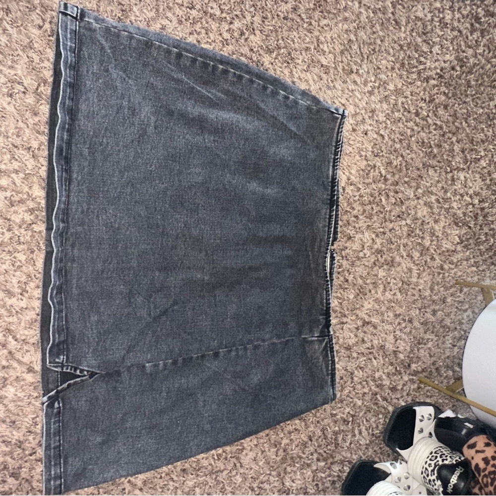 Wild Fable Charcoal Denim Skirt